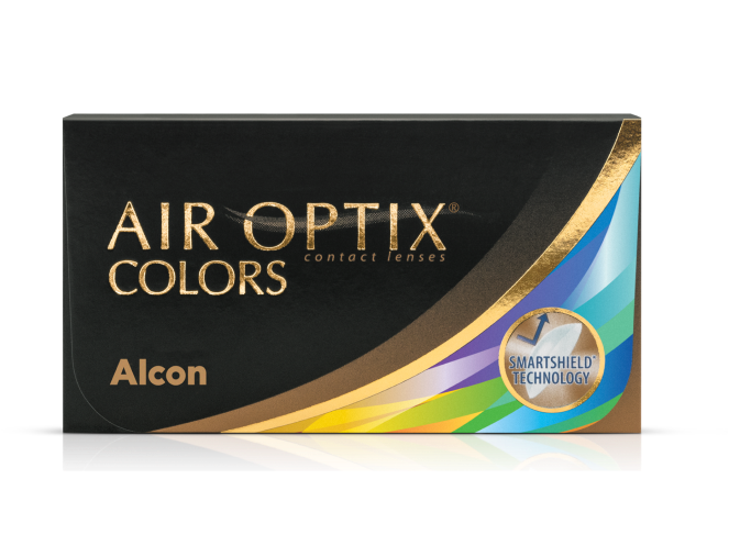 Air Optix Colors monthly color contact lenses product box by Alcon